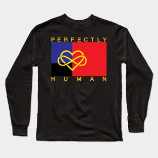 Perfectly Human - Polyamorous Pride Flag Long Sleeve T-Shirt